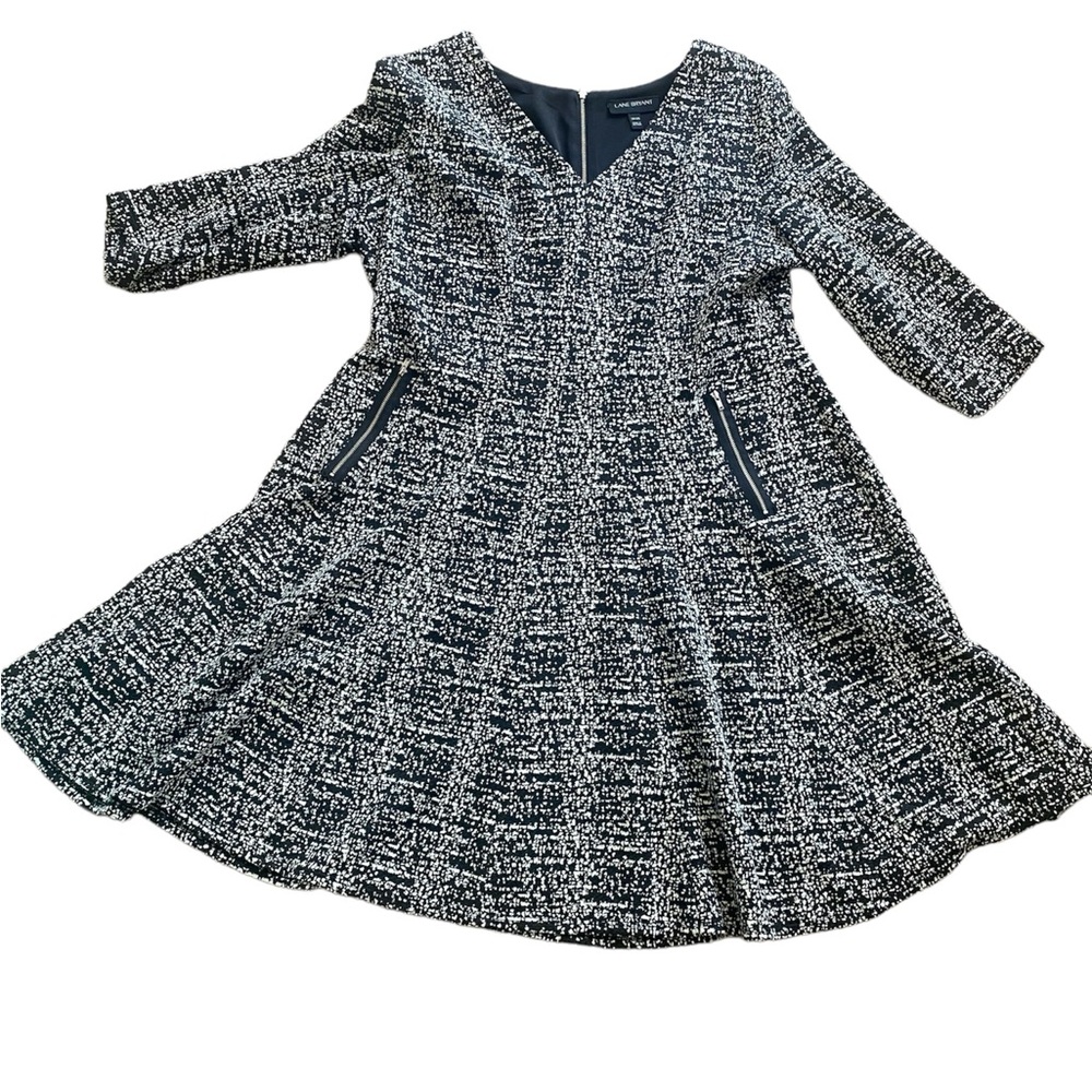 Lane Bryant black and white dress size 18/20